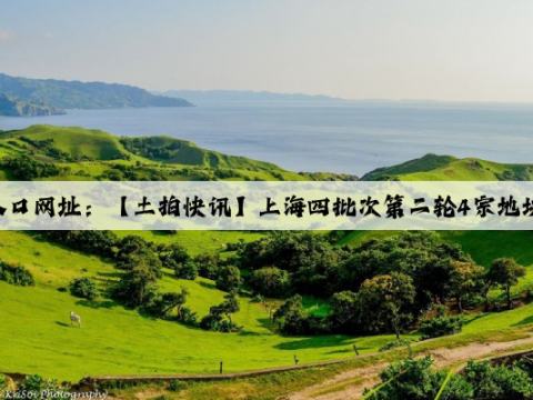 kaiyun官方网站入口网址：【土拍快讯】上海四批次第二轮4宗地块公告！内有最新航拍！